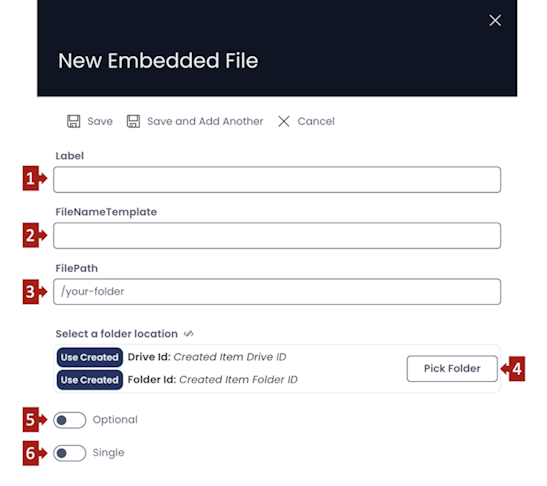 Configuration panel breakdown